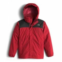 The North Face Reflective Resolve Jacket Boys' -Winter Clothing Shop 8180 TNF RED m