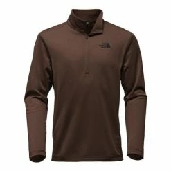 The North Face Tech Glacier 1/4-Zip Fleece Men's -Winter Clothing Shop 8220 COFFEE BEAN BROWN m