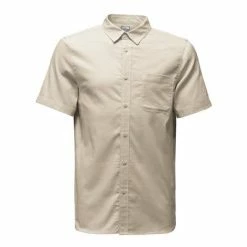 The North Face Short-Sleeve On Sight Shirt Men's -Winter Clothing Shop 8259 VINTAGE WHITE STRIPE m