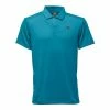 The North Face Short-Sleeve Crag Polo Shirt Men's -Winter Clothing Shop 8267 BLUE MOON HEATHER m