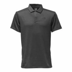 The North Face Short-Sleeve Crag Polo Shirt Men's -Winter Clothing Shop 8267 TNF DARK GREY HTHR m