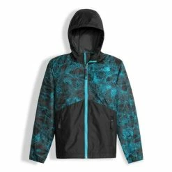 The North Face Flurry Wind Hoodie Boys' -Winter Clothing Shop 8468 TNF BLACK LASER PRNT m