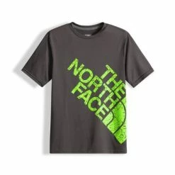 The North Face Short-Sleeve Reaxion Tee Boys' -Winter Clothing Shop 8504 GRAPHITE GREY m