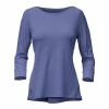 The North Face Sunblocker Top Women's -Winter Clothing Shop 8632 CSTL FJORD BLUE HTHR m