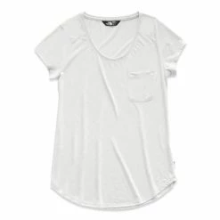 The North Face Short Sleeve Boulder Peak Top Women's -Winter Clothing Shop 89538 TNF LT GREY HEATHER m