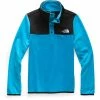 The North Face Glacier 1/4 Snap Fleece Girls' -Winter Clothing Shop 89614 ACOUSTIC BLUE m