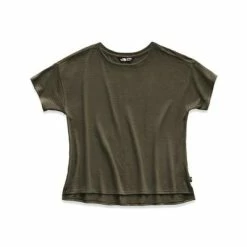 The North Face Short Sleeve Emerine Top Women's -Winter Clothing Shop 89663 NEW TP GRN DESERT ST m
