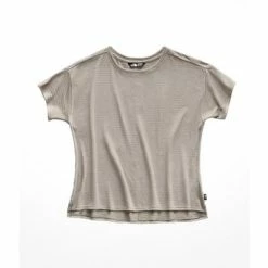 The North Face Short Sleeve Emerine Top Women's -Winter Clothing Shop 89663 SILT GRY DESERT ST m