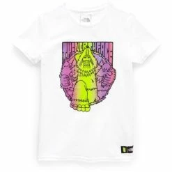 The North Face Short-Sleeve Graphic Tee Girls' -Winter Clothing Shop 91390 TNFWHTEMLTICLR m