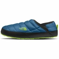 The North Face Thermoball Traction V Mule Slippers Men's -Winter Clothing Shop 91396 BANFF BLUSAFETY GRN m