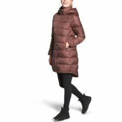 The North Face Metropolis III Down Parka Women's -Winter Clothing Shop 91415 MARRON PURPLE m