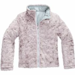 The North Face Reversible Mossbud Swirl Jacket Girls' -Winter Clothing Shop 91433 MID GREY m