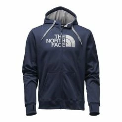 The North Face Surgent Half Dome Full Zip Hoodie Men's -Winter Clothing Shop 91468 COSMIC BLUEMID GREY m