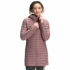 The North Face Stretch Down Parka Women's -Winter Clothing Shop 96634 TWILIGHT MAUVE m
