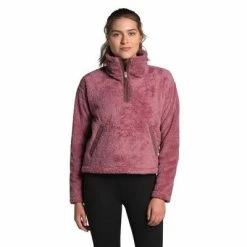 The North Face Furry Fleece Pullover Top Women's -Winter Clothing Shop 96706 MESA ROSE m