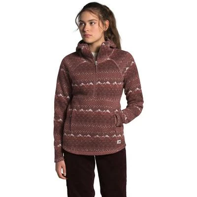 The North Face Printed Crescent Hooded Pullover Fleece Top Women's 3 The North Face Printed Crescent Hooded Pullover Fleece Top Women's